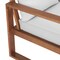 Alaterre Furniture Grafton Eucalyptus 3-Seat Outdoor Bench with Gray Cushions ANGT03EBO - alternate 9